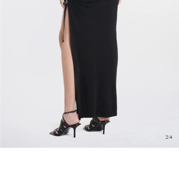 NWT DION LEE BACK VERTEX TWIST MIDI DRESS AU14 - Picture 5 of 16